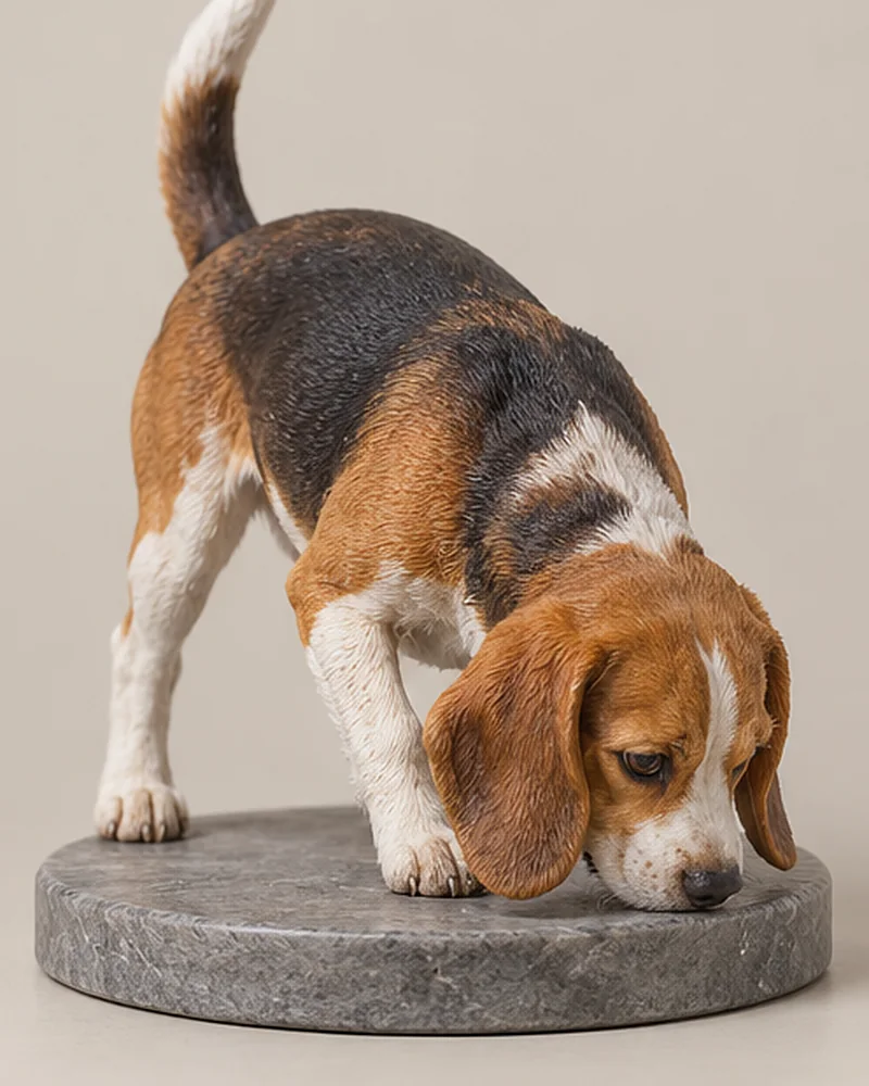 Beagle on the trail