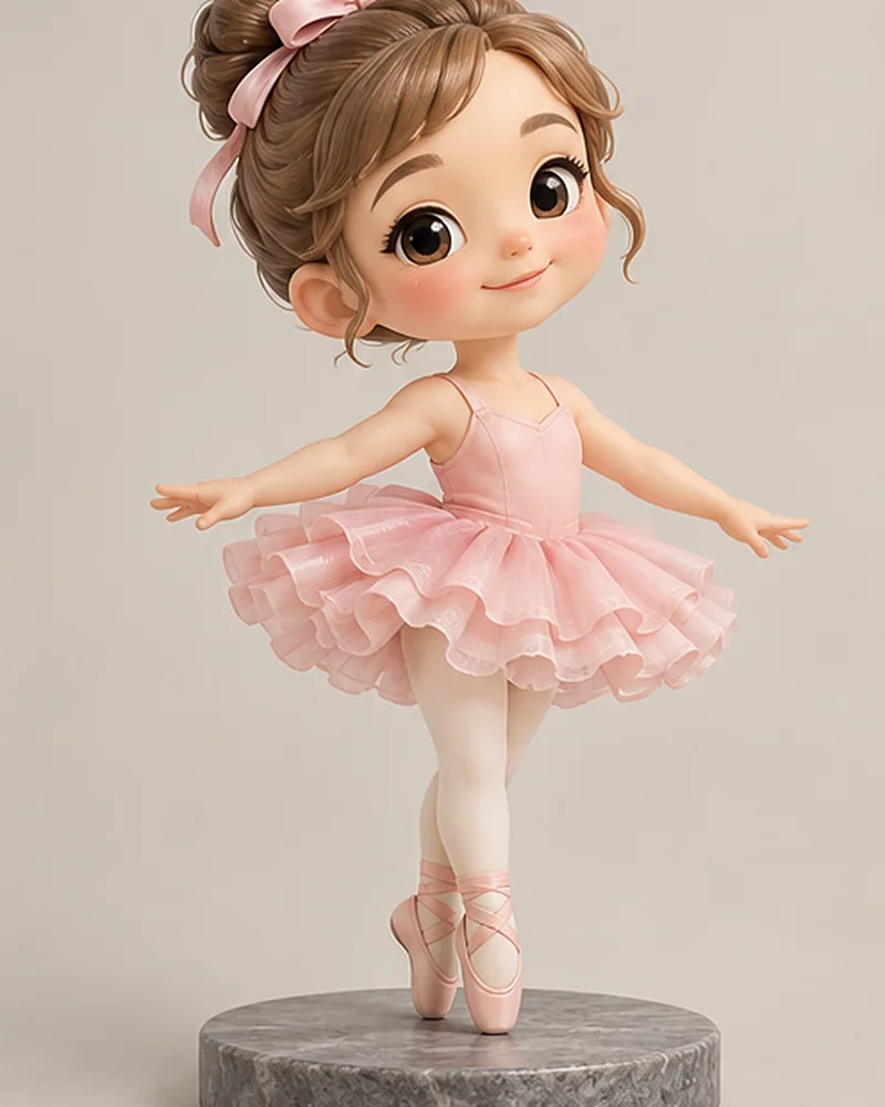 Ballerina in a pink tutu