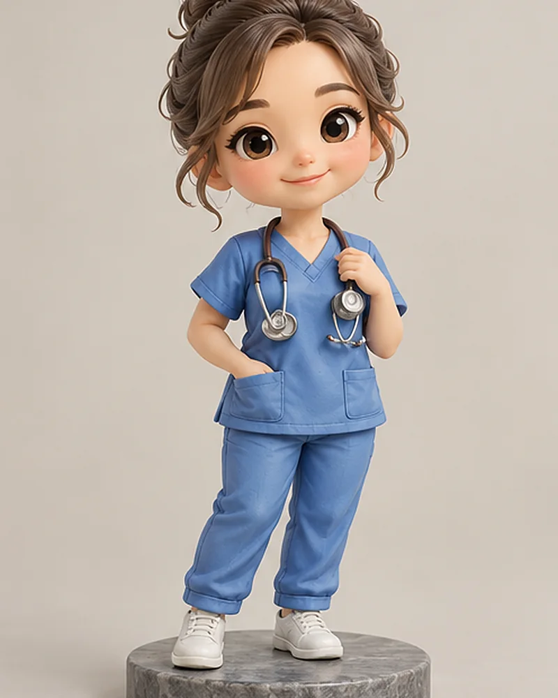 Nurse in scrubs