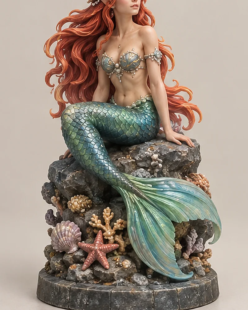 Mermaid on a rock