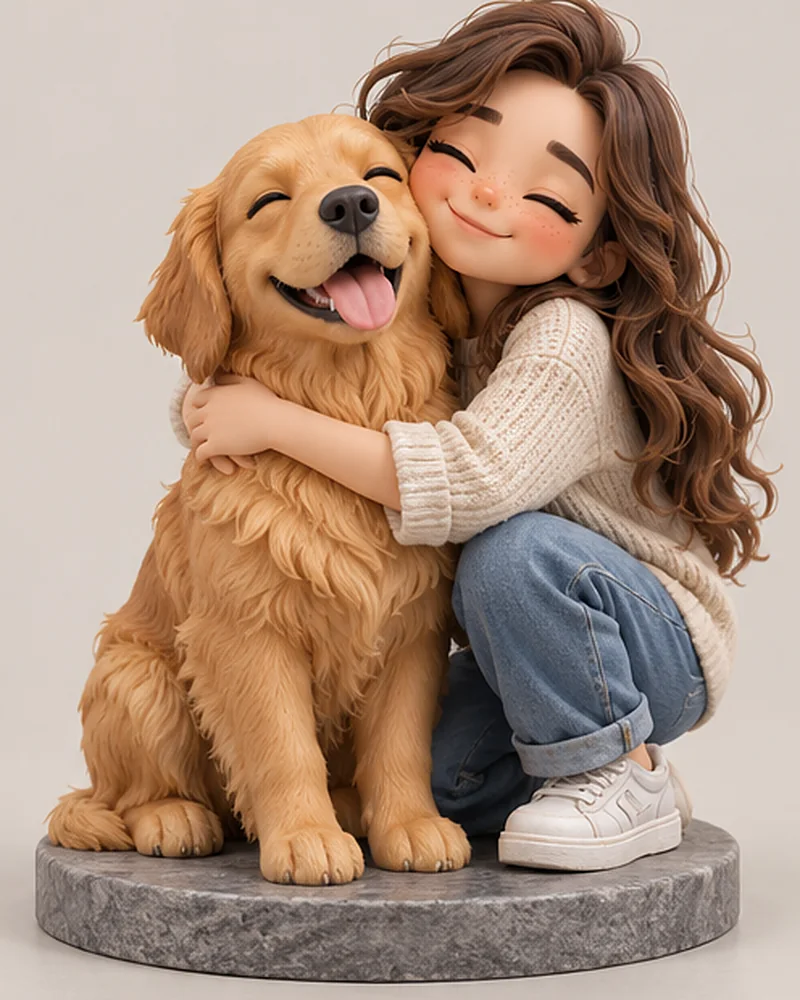 Owner and pet duo