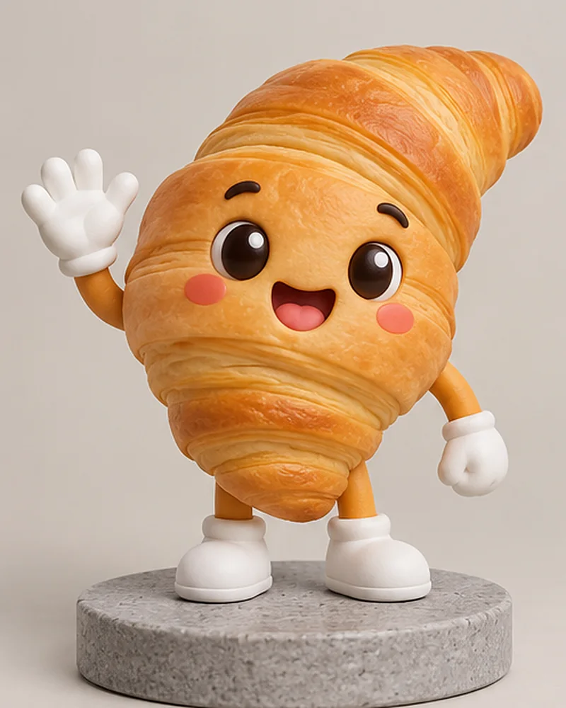 Croissant mascot