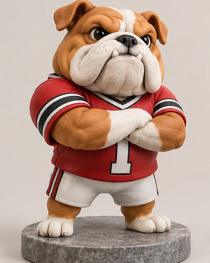 Team bulldog mascot
