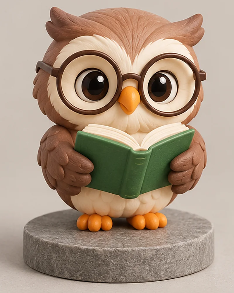Bookstore owl mascot