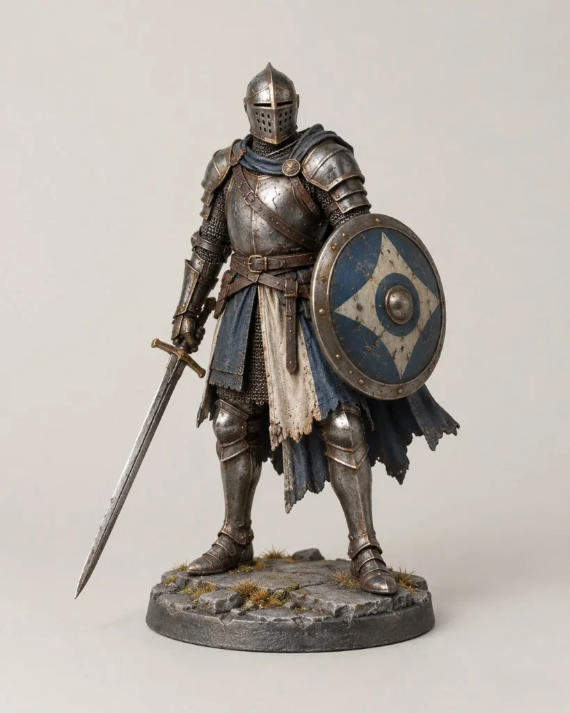 Armored knight, 75 mm